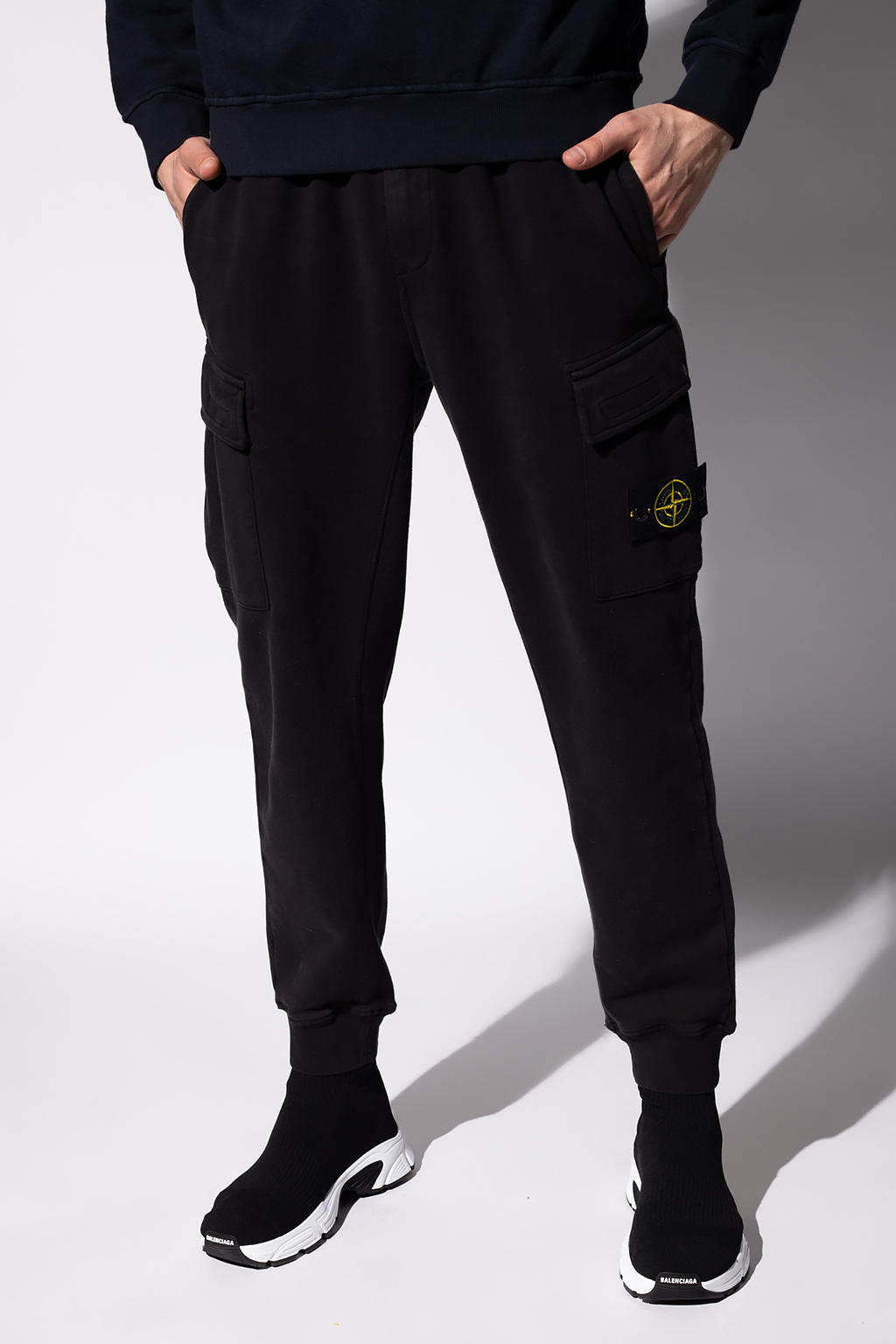 Black Sweatpants with logo Stone Island - Vitkac GB